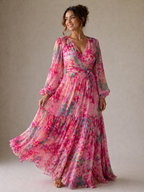Violet & Grace™ | Wrap Dress with Floral Print