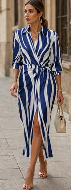 Violet & Grace™| Printed Wrap Dress