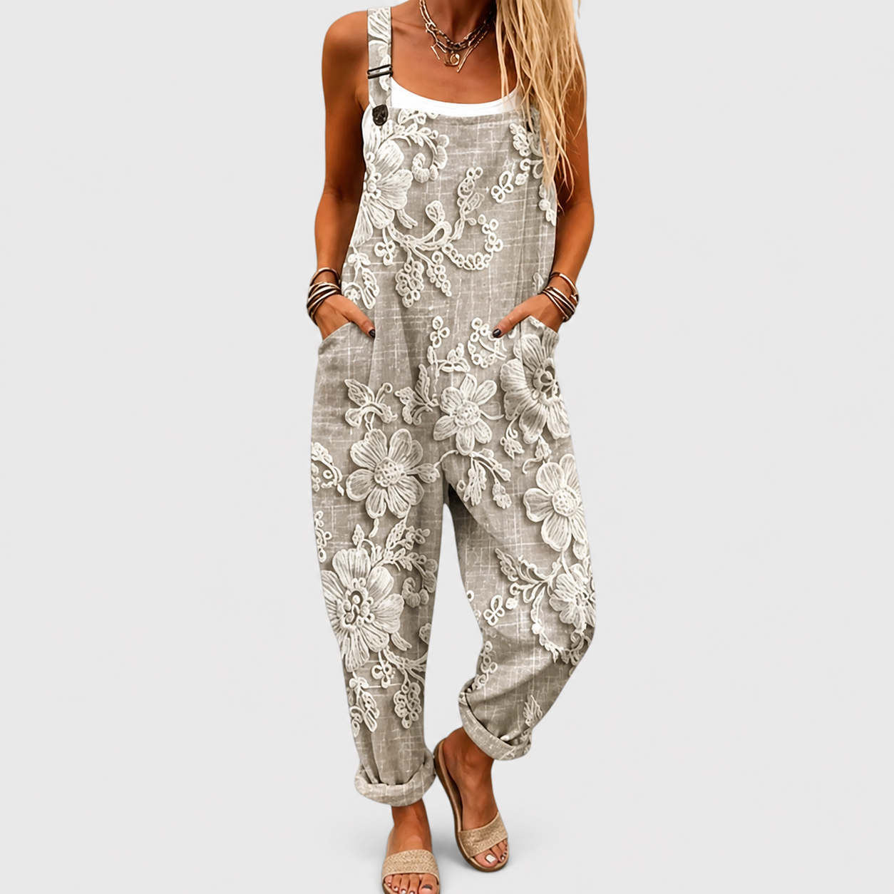Comfortable printed jumpsuit