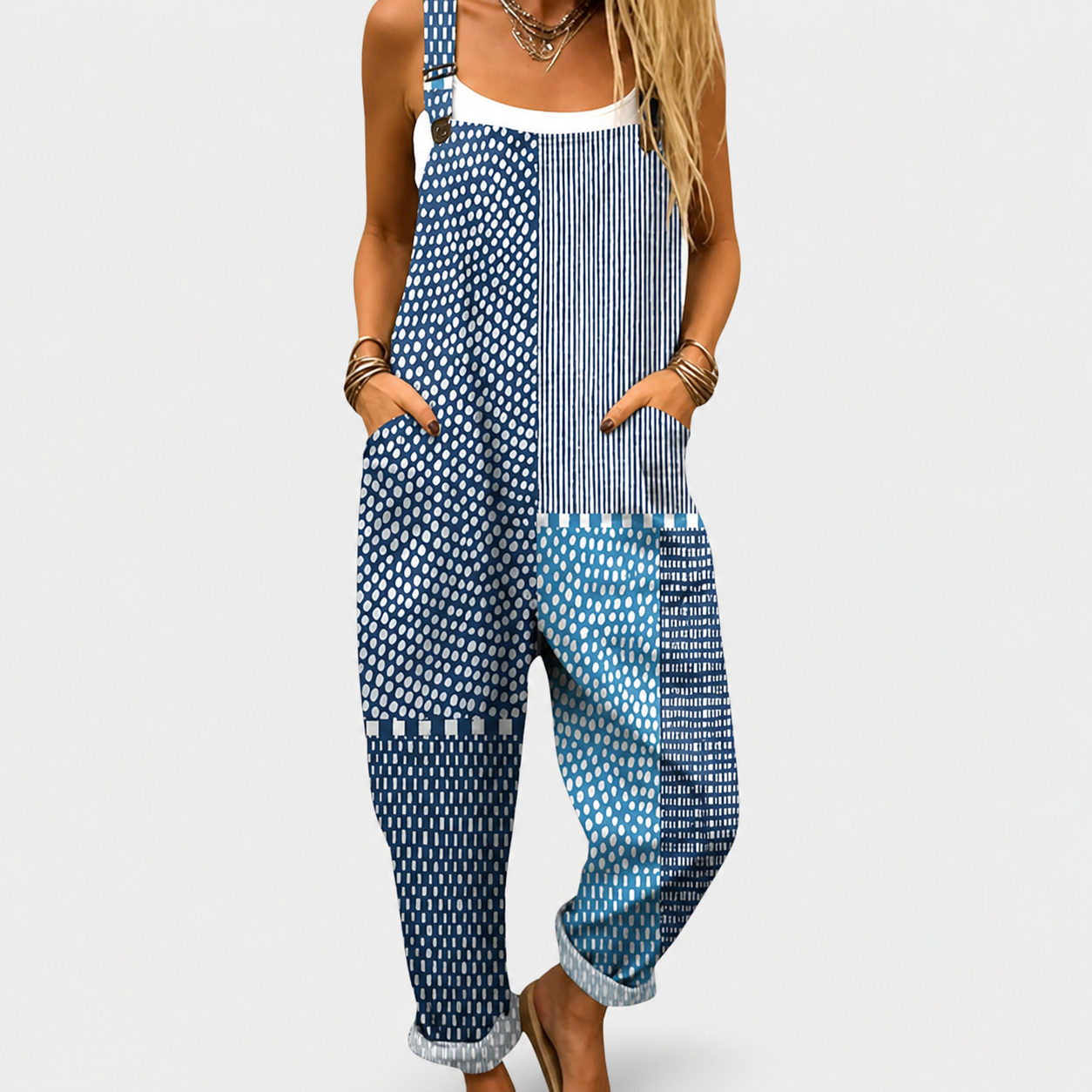 Comfortable Printed Jumpsuit