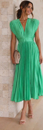 Violet & Grace™ | Timeless Pleated Midi Dress