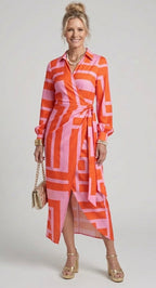 Violet & Grace™| Printed Wrap Dress