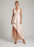 Violet & Grace™ |Midi Wrap Dress with V-Neck