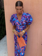 Violet & Grace™ | Vivid Pleated Midi Dress