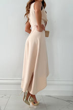 Violet & Grace™ |Midi Wrap Dress with V-Neck